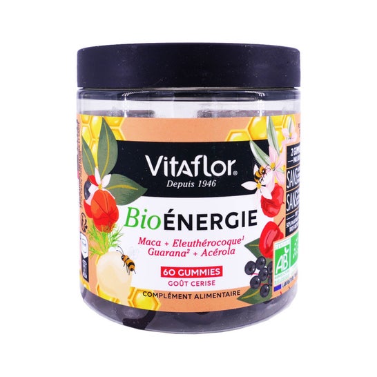 Vitaflor Bio Énergie Gummies Cerise 60uts