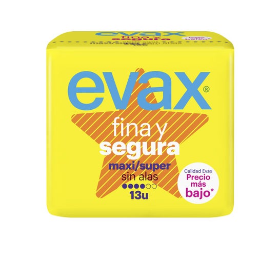 Evax Compresas Fs No Wings Maxi Super 13 pièces