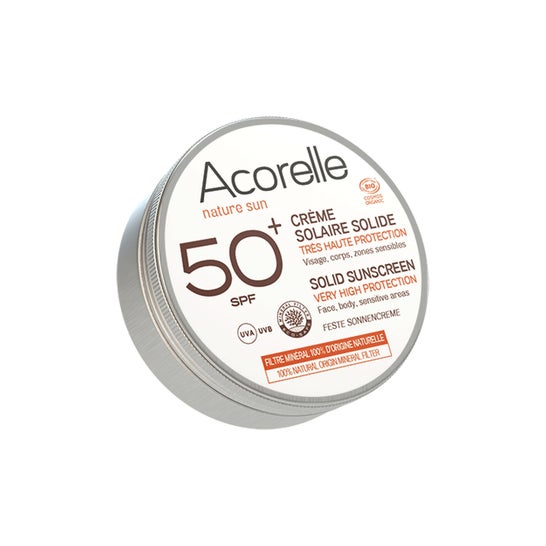 Acorelle Crème Solaire Solide Spf50+ 30g