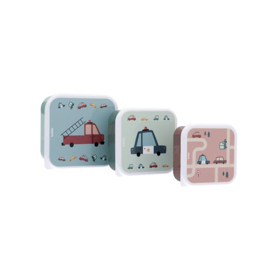 Tutete Set Lunch Box Vintage Cars 3 Unités