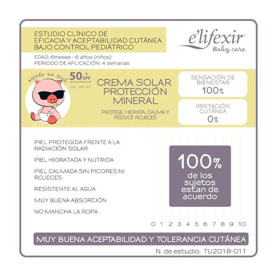 E'lifexir Baby Care Crème solaire minérale SPF50 100ml E'lifexir Baby Care Crème solaire minérale SPF50 100ml