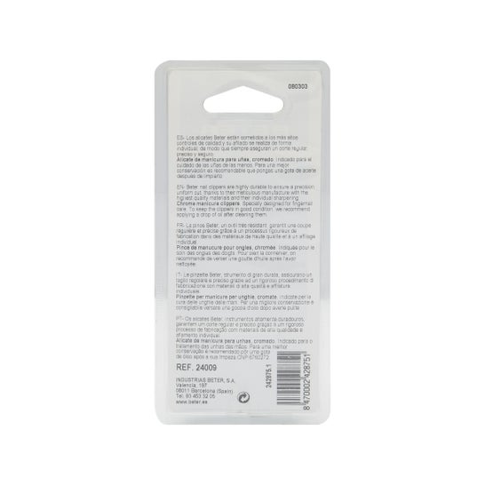Beter nail clippers chromed 10,3cm 1pc