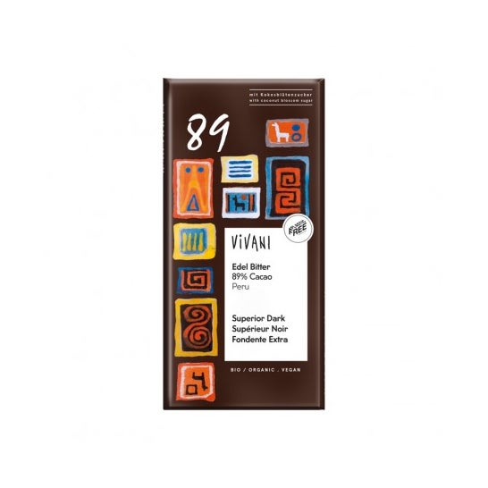 Vivani Chocolat noir 89% 80g