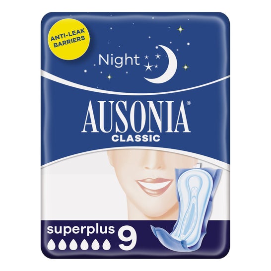 Ausonia Compresas Super Plus Noche 9uds