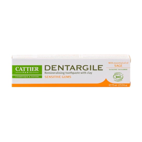 Cattier Dentifrice Dentargile Sauge 75ml