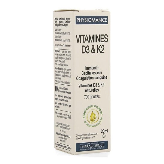 Therascience Physiomance Vitamine D3 et K2 20ml