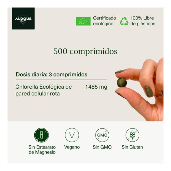 Aldous Labs Chlorelle Biologique 600 comprimés