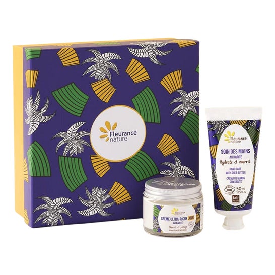 Fleurance Nature Coffret Karite Crème Visage Jour + Crème Main