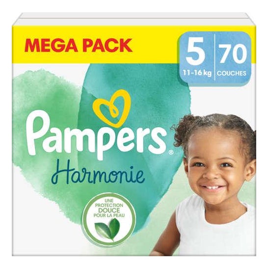 Pampers Couches Harmonie T5 11-16kg 70uts