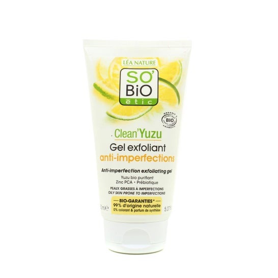 So'Bio Étic Clean Yuzu Gel Exfoliant Anti-Imperfections 150ml
