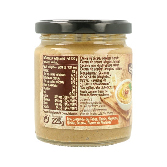 Biocop Tahin Integral Tostado Sin Sal 225g