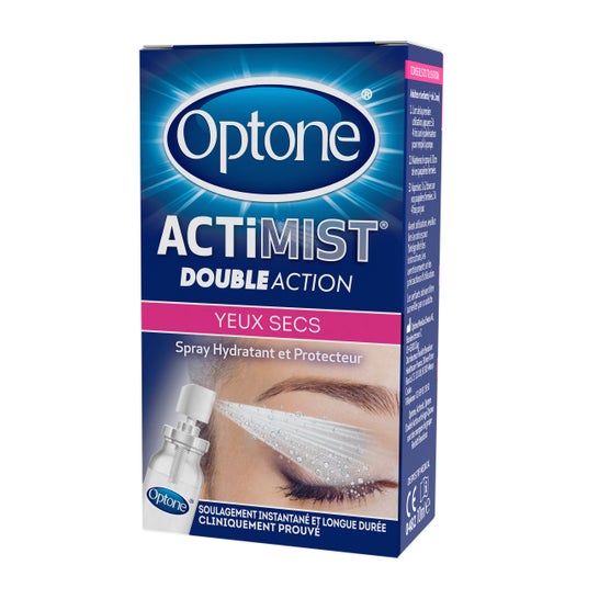 Optone ActiMist 2 en 1 Spray Oculaire Yeux Secs et Irrités 10 ml