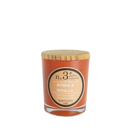 Cerabella Bougie parfumée en verre Ambre Vanille 1 unité