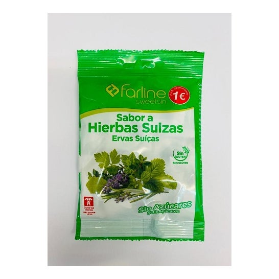 Farline Bonbons Herbes Sans Sucre 70g