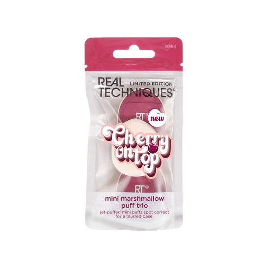 Real Techniques Cherry On Top Mini Marshmallow Puff Trio 3 uts
