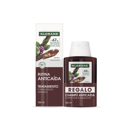 Klorane Routine Anti-Chute Sérum Fortifiant Intensif 100ml + Shampooing à la Quinine 100ml