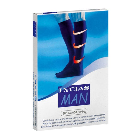 Lycias Man Media 280Den Azul Talla 2 1 Par