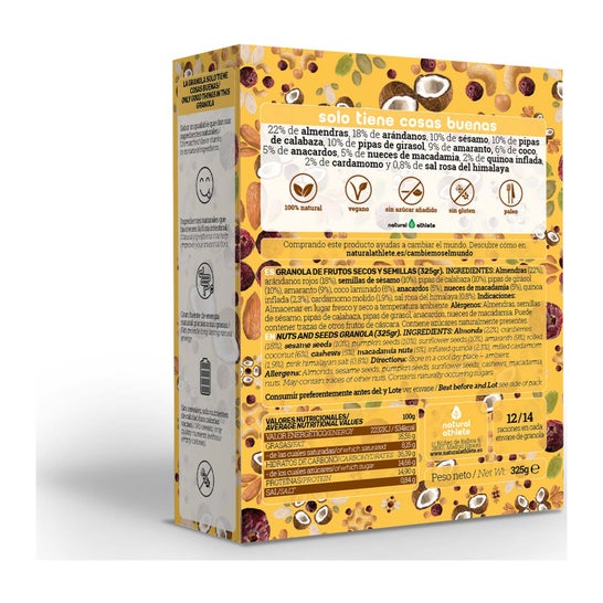 Natural Athlete Granola Myrtille Cardamome Eco 325g