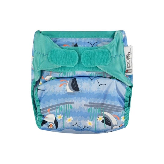 Close Pop-In Bambou Blue Puffin Velcro Couche 1ut
