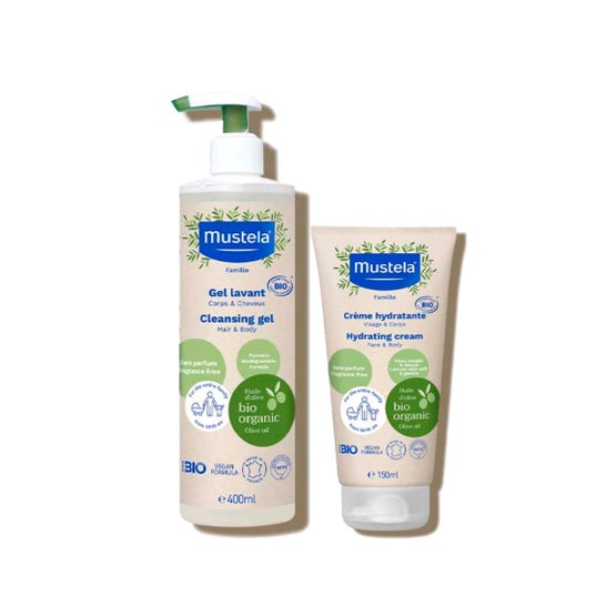 Mustela Coffret Family Essentials Bio Gel Shampooing + Crème