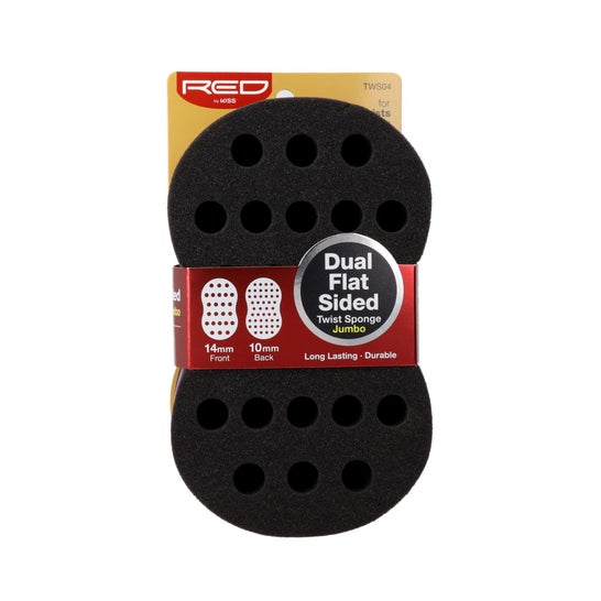Red By Kiss Twist Dual Flat Sided Sponge 1ut