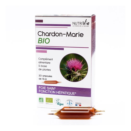 Nutrivie Ampoules Chardon-Marie Bio 20x15ml