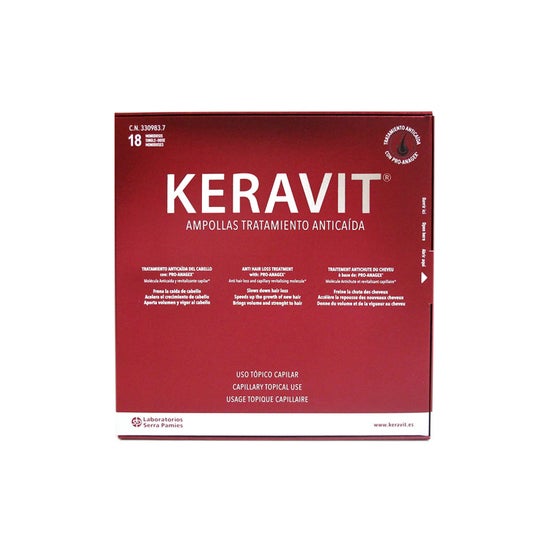 Keravit® Traitement Anti-Chute 18 ampoules