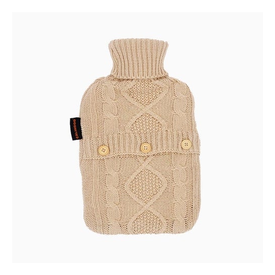 Housse Polaire Rouge Pour Bouillotte Pearl 0,5 L - Doudou Chauffant Doux Et Lavable