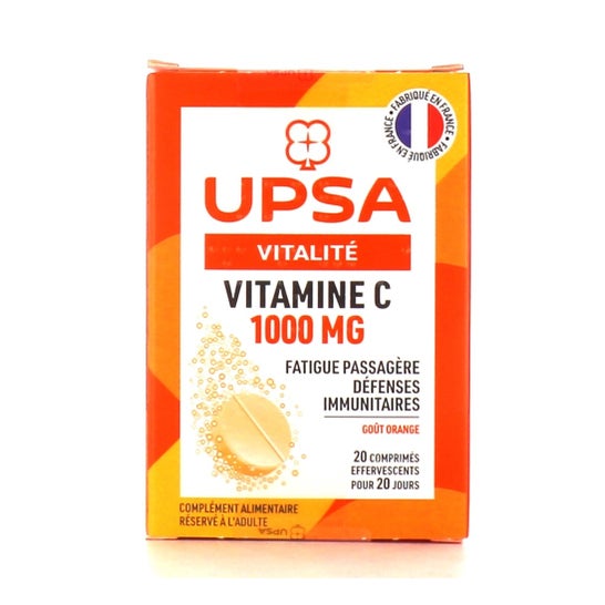Upsa Vitamine C 1000mg Orange Sans Sucre 20comp