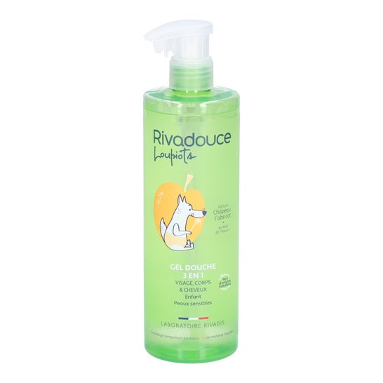 Rivadouce Loupiots Gel Douche 3 en 1 Chapeau l'Abricot 400 ml