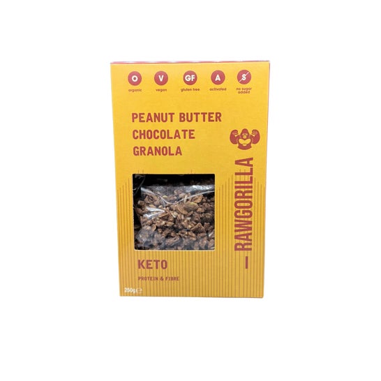 Raw Gorilla Granola Keto Crème de Cacahuète et Chocolat 250 g