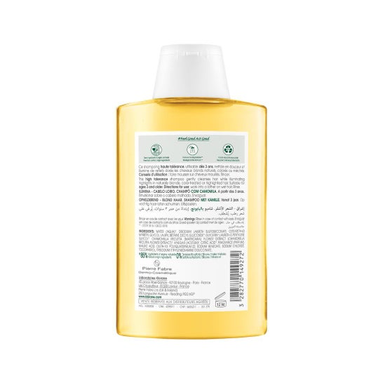 Klorane Shampoing À La Camomille 200ml