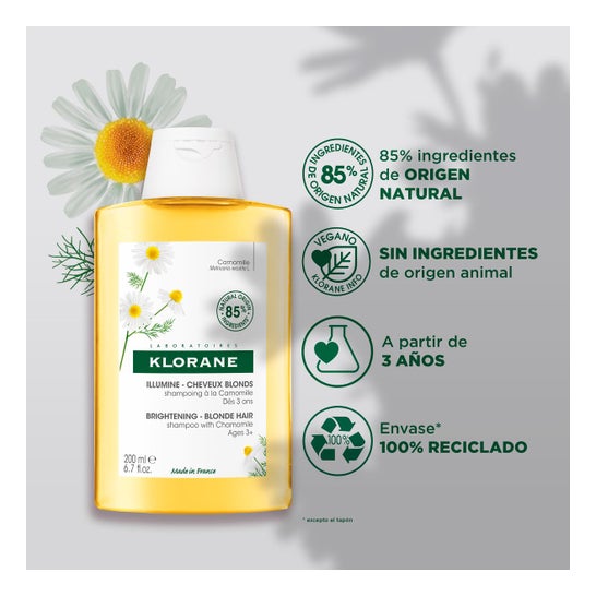 Klorane Shampoing À La Camomille 200ml