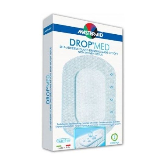 Master-Aid Drop Med Penso Esterilizado 15x10,50cm 5 Unidades Master-Aid Drop Med Penso Esterilizado 15x10,50cm 5 Unidades