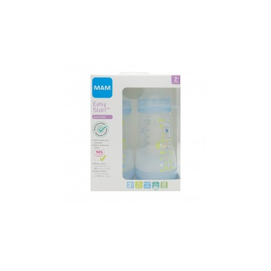 MAM Biberon 0 BPA Anti-Coliques 260 ml 2 unités
