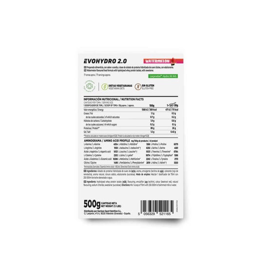 HSN Evohydro 2.0 Hydro Whey Sandía 500g