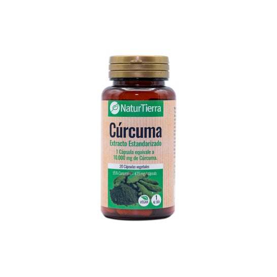 Curcuma Naturtierra 20 gélules de légumes