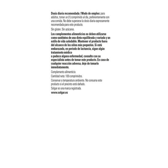 Solgar Magnésium Avec Vitamine B6 100 Comprimés