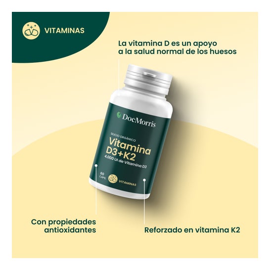 DocMorris Vitamine D3 + K2 60 Gélules