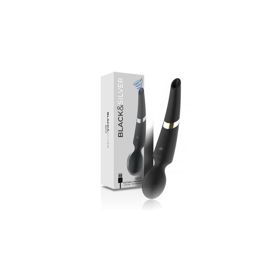 Black&Silver Beck Suction Vibration Silicone Rechargeable 1ut