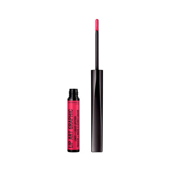 Rimmel Lip Artgaphic Lip Artgaphic Liner&Liquid Lipstick 110 Vibez 1pc