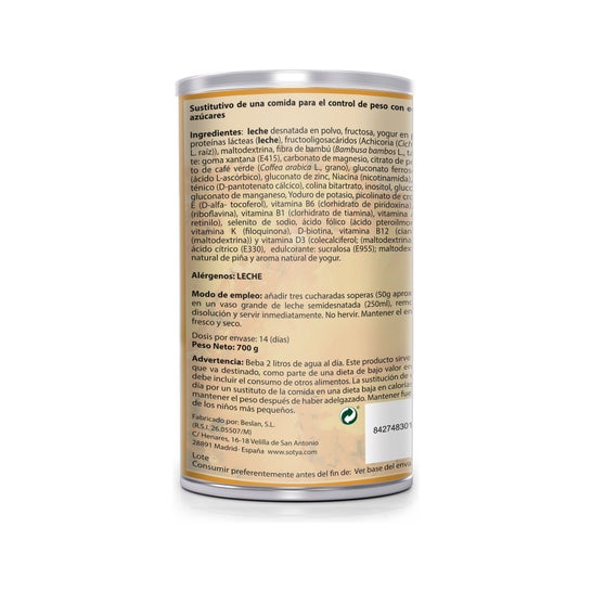 Sotya Satiating Yogurt Pineapple Smoothie 700g