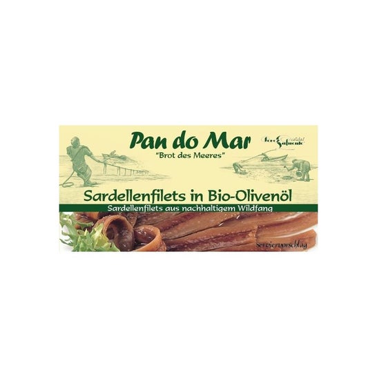 Filets d'anchois Pan Do Mar Filets d'anchois Huile d'olive 50g