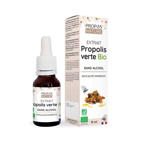Propos'Nature Extrait de Propolis Verte Bio Sans Alcool 15 ml