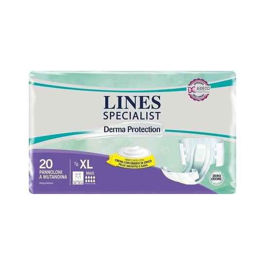 Lines Specialist Couche Incontinence Maxi Taille XL 20uts