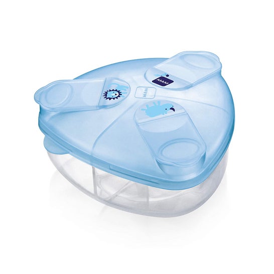 Mam Distributeur de lait en poudre pour bébé bleu 1ud