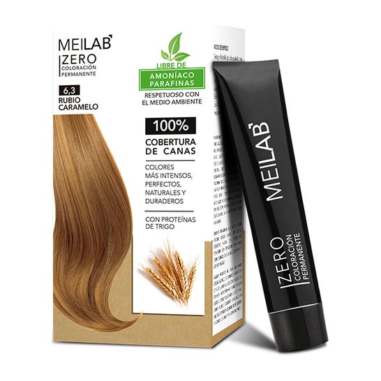 Meilab Pack Zero Coloration Permanent 6.3 Blond Caramel