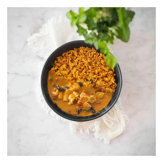 HSN Plato Preparado Estilo Fit Arroz con Pollo en Salsa Estilo Asiática 420g