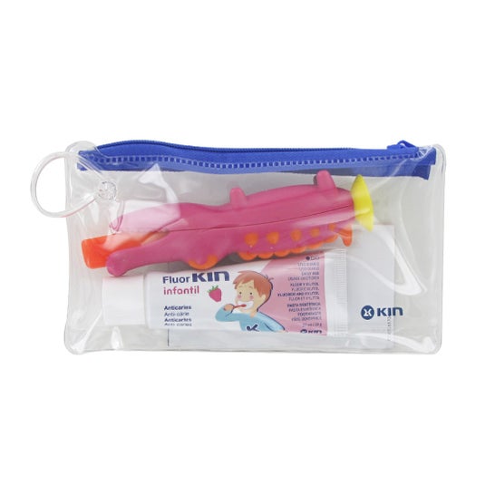 Kin Brosse À Dents Enfants Voyage Crocodile + Dentifrice 25ml
