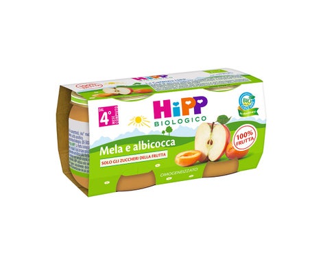 Hipp Bio Homogénéisé Bio Pêche Pomme 2x80g